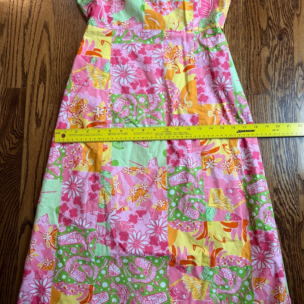 Vintage Lilly Pulitzer Patchwork Strapless Dress … - image 10